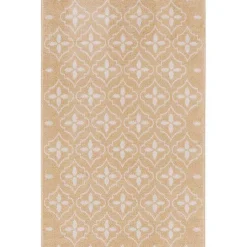 Kirklands Home Area Rugs|Beige & Ivory Quatrefoil Indoor/Outdoor Rug, 4x6