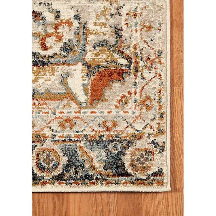 Kirklands Home Area Rugs|Beige and Gold Medallion Area Rug, 5x7