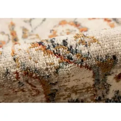 Kirklands Home Area Rugs|Beige and Gold Medallion Area Rug, 7x9