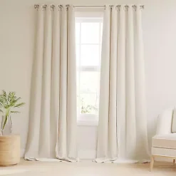 Kirklands Home Curtains & Drapes|Beige Blackout Curtains, 84 in. Tan