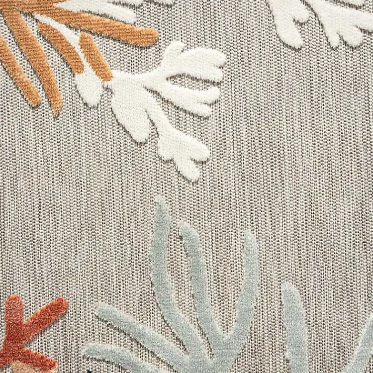 Kirklands Home Outdoor Rugs|Beige Coral Reef Area Rug, 5x7 Tan