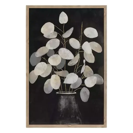 Kirklands Home Framed Art|Beige Eucalyptus Framed Art Prints