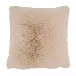 Hot Beige Faux Rabbit Fur Pillow Pillows