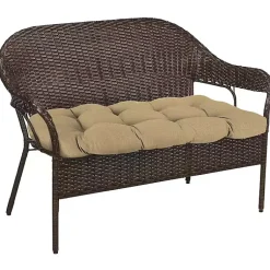 Kirklands Home Outdoor Cushions & Pillows|Beige French Edge 3-pc. Outdoor Wicker Cushion Set Tan