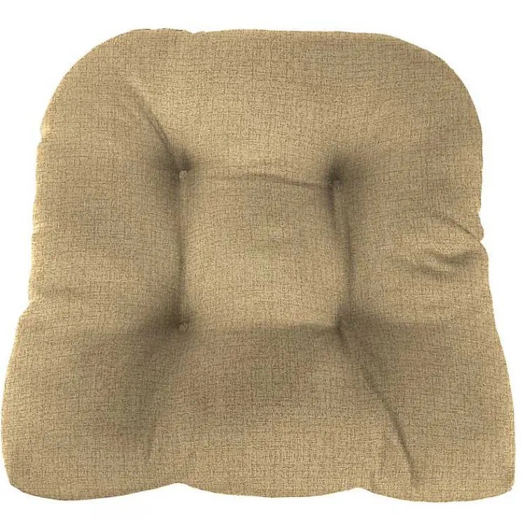 Kirklands Home Outdoor Cushions & Pillows|Beige French Edge 3-pc. Outdoor Wicker Cushion Set Tan