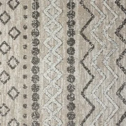 Kirklands Home Area Rugs|Beige Geometric Stripe Washable Area Rug, 7x9