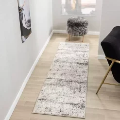 Kirklands Home Area Rugs|Beige Gray Indoor Runner, 2x7