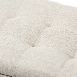 Kirklands Home Entryway Furniture|Beige Grid-Tufted Contemporary Storage Bench Tan