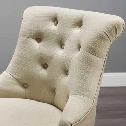 Kirklands Home Office Furniture|Beige Miller Tufted Office Chair Tan