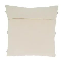 Beige Pom Pom Stripe Pillow Pillows