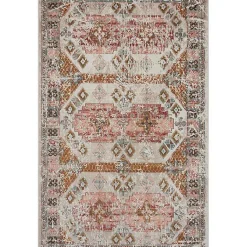 Kirklands Home Outdoor Rugs|Beige Southwestern Mosaic Outdoor Area Rug, 5x7
