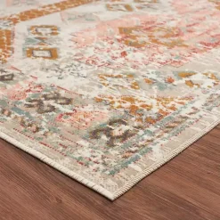 Kirklands Home Outdoor Rugs|Beige Southwestern Mosaic Outdoor Area Rug, 5x7