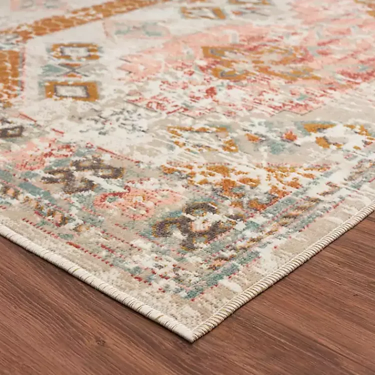 Kirklands Home Outdoor Rugs|Beige Southwestern Mosaic Outdoor Area Rug, 5x7