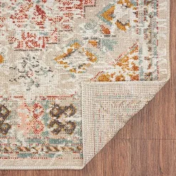 Kirklands Home Outdoor Rugs|Beige Southwestern Mosaic Outdoor Area Rug, 5x7