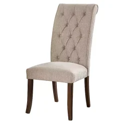 Kirklands Home Dining Chairs|Beige Tufted Landon Dining Chairs, Set of 2 Tan