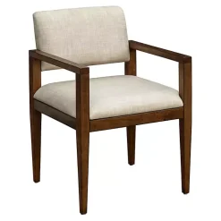 Kirklands Home Dining Chairs|Beige Upholstered Wood Dining Chairs, Set of 2 Tan