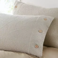Kirklands Home Duvets|Beige Waffle Weave 3-pc. Queen Duvet Cover Set Tan