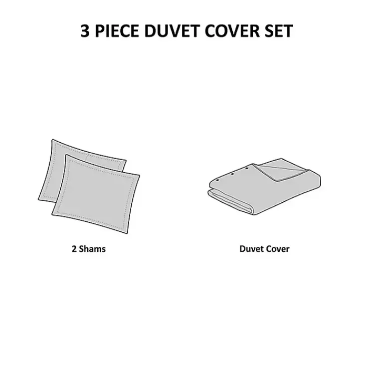 Kirklands Home Duvets|Beige Waffle Weave 3-pc. Queen Duvet Cover Set Tan