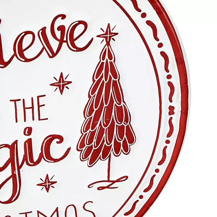 Online Believe in Magic of Christmas Ornament Wall Plaque Christmas Art & Wall Decor