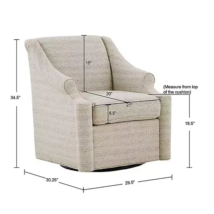 Kirklands Home Accent Chairs|Benton Swivel Glider Accent Chair Tan