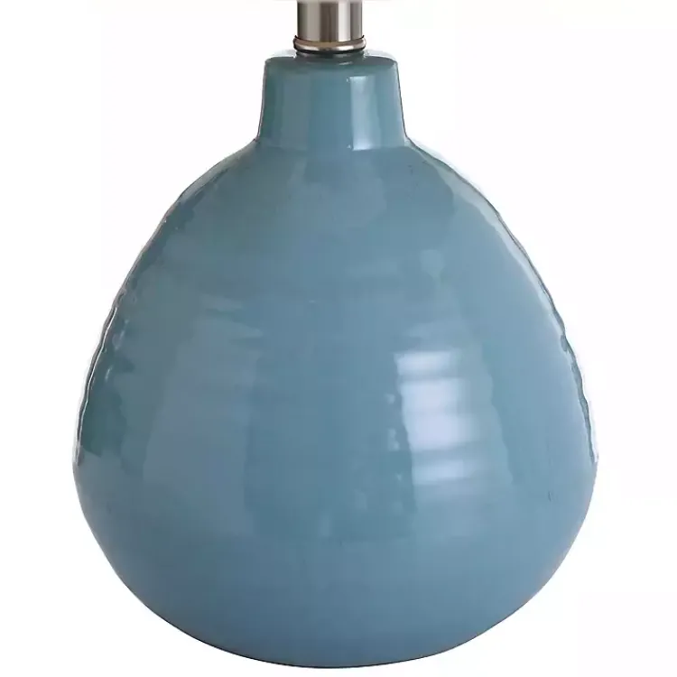 Kirklands Home Table Lamps|Bermuda Blue Ceramic Table Lamp Tan