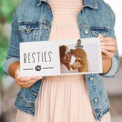 Kirklands Home Wall Quotes & Signs|Besties Clip Picture Frame Gray