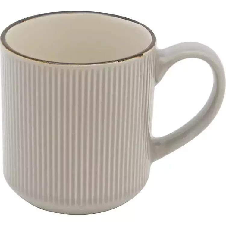 Kirklands Home Dinnerware|Betsy Taupe Ribbed 16-pc. Dinnerware Set Tan