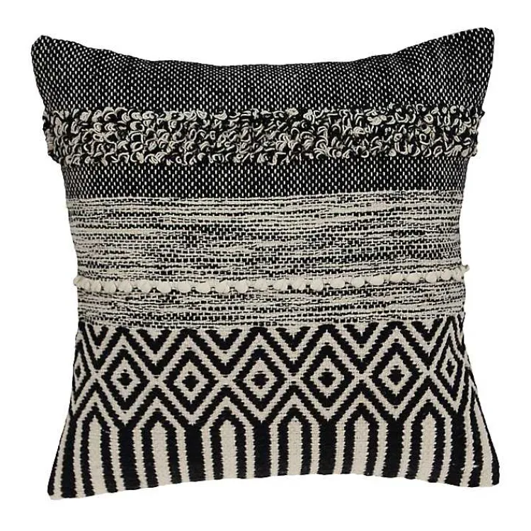 Hot Bianca Boho Textural Throw Pillow Pillows