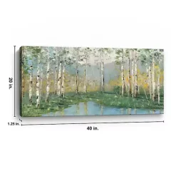 Kirklands Home Canvas Art|Birch River Giclee Canvas Art Print