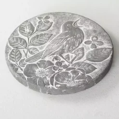 Kirklands Home Garden Decor|Bird Cement Stepping Stone Gray