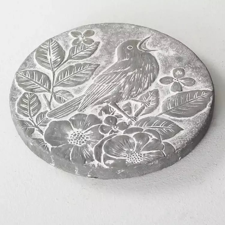 Kirklands Home Garden Decor|Bird Cement Stepping Stone Gray