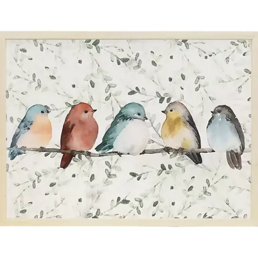 Kirklands Home Framed Art|Bird Friends on a Branch Framed Art Print