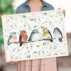 Kirklands Home Framed Art|Bird Friends on a Branch Framed Art Print