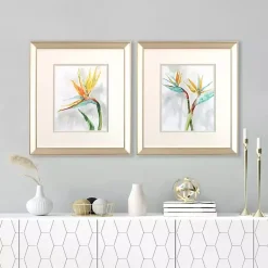 Kirklands Home Framed Art|Bird of Paradise Framed Art Prints, Set of 2