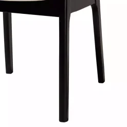 Kirklands Home Dining Chairs|Black & Cream Modern Dining Chairs, Set of 2 White