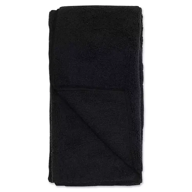 Kirklands Home Pet Dishes & Canisters|Black & White Embroidered Paw Pet Towels, Set of 3