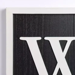 Kirklands Home Garden Decor|Black & White Framed Welcome Porch Board