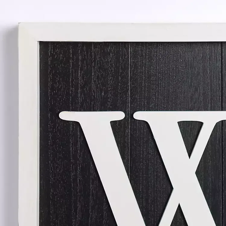 Kirklands Home Garden Decor|Black & White Framed Welcome Porch Board