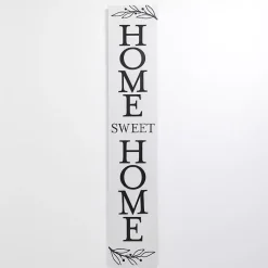 Kirklands Home Garden Decor|Black & White Home Sweet Home Porch Board