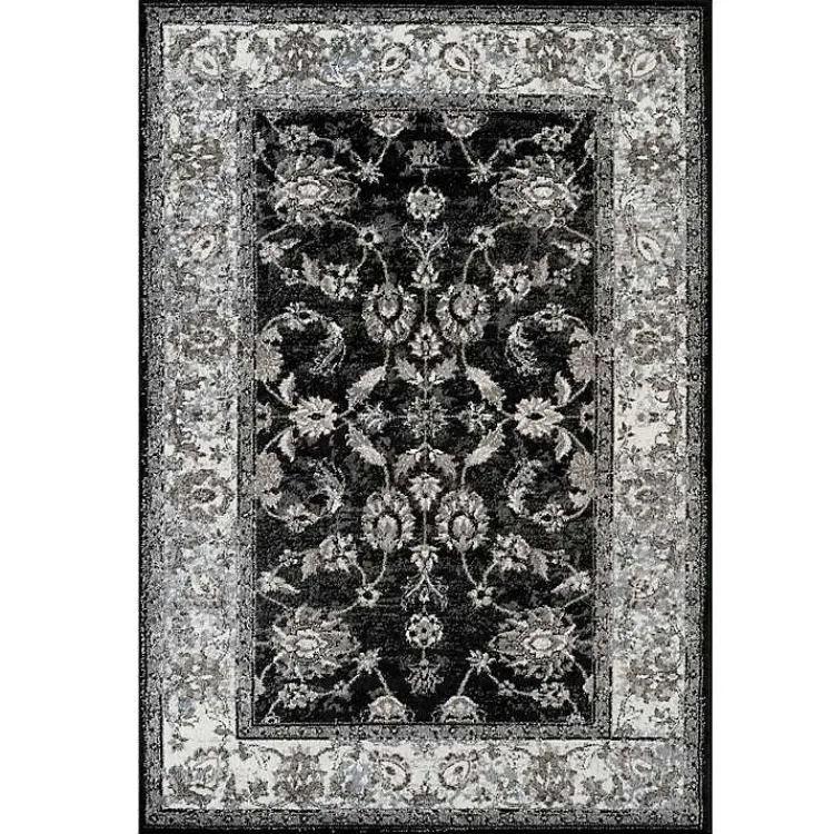 Kirklands Home Area Rugs|Black Alex Area Rug, 5x7