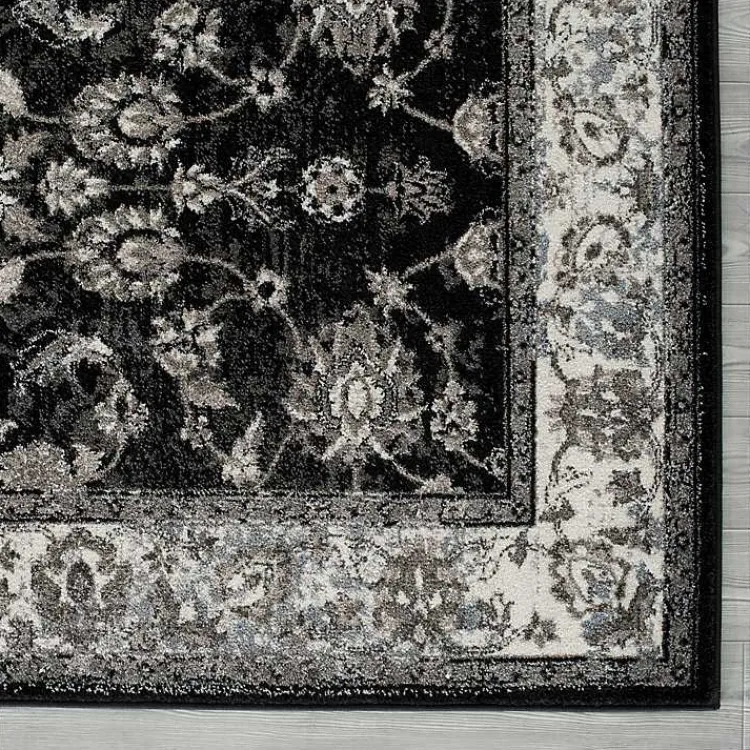 Kirklands Home Area Rugs|Black Alex Area Rug, 5x7