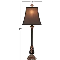Kirklands Home Buffet Lamps|and Gold Fleur De Lis Buffet Lamp Black