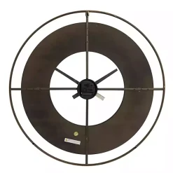 Kirklands Home Clocks|Black and Gold Open Frame Axis Clock