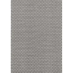 Kirklands Home Area Rugs|Black and Ivory Dainty Diamond Area Rug, 5x8