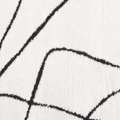 Kirklands Home Area Rugs|Black and Ivory Monotone Geo Area Rug, 8x10