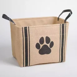 Discount Black and Paw Jute Storage Bin Baskets & Boxes