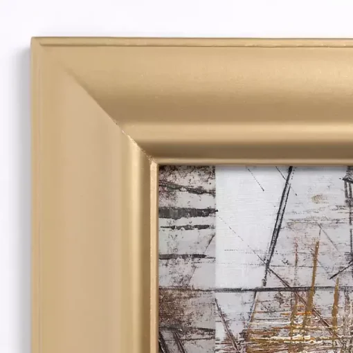 Kirklands Home Framed Art|Black and White Abstract II Gold Framed Art Print