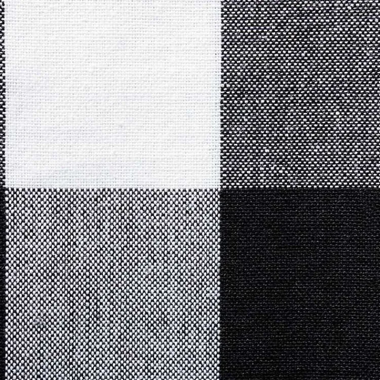 Kirklands Home Table Linens|and White Buffalo Check Napkins, Set of 6 Black