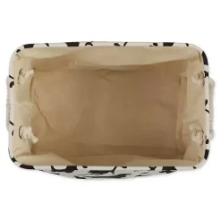 Discount Black and White Dog Rectangular Pet Bin Baskets & Boxes