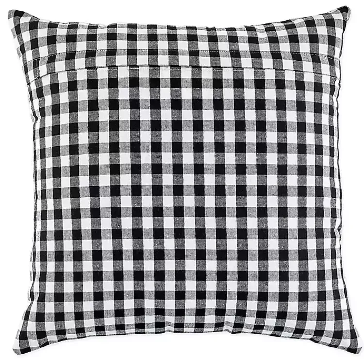 Discount and White Gingham Pillow Covers, Set of 4 Pillows